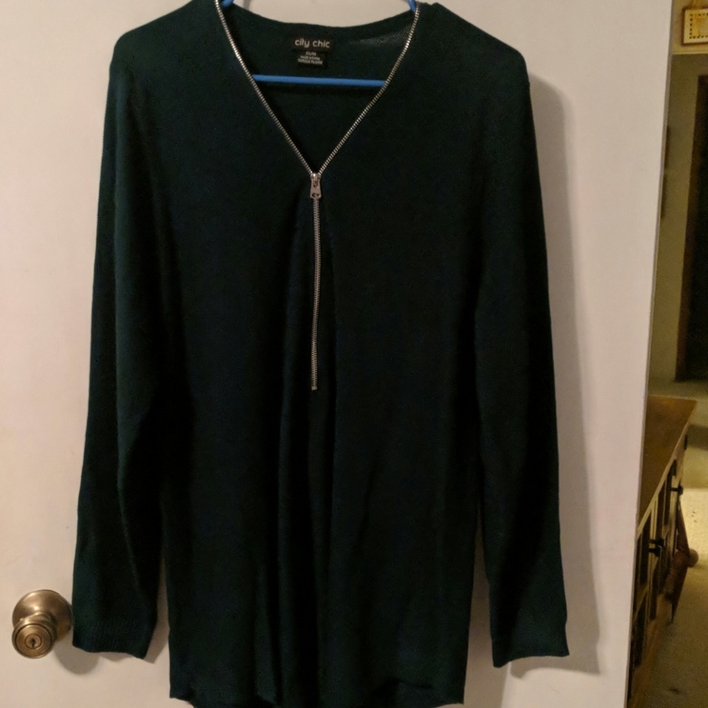 Teal sweater